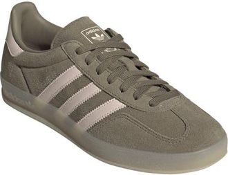 adidas Gazelle Indoor Sneaker in Olive /Wonder Quartz/Clay at Nordstrom, Size 11.5