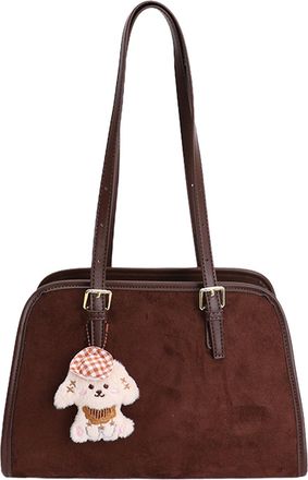 Generic Cymwer PU Leather Shoulder Bag Large Tote Bags Fashion Underarm Bag for Women (Coffee) (Coffee)