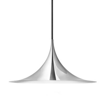 GUBI Semi Pendelleuchte &Oslash; 47 cm, Chrom