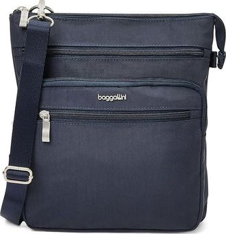 Baggallini Out and About Crossbody Cross Body Womens Handbags French Navy, Nylon