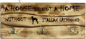 OEM Galgo Italiano - Percha Con Perro, Expositor De Medallas, Decoraci&oacute;n Del Hogar De Art-dog