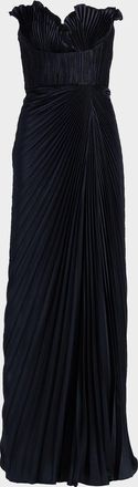 AMUR Kaylani Pleated Gown