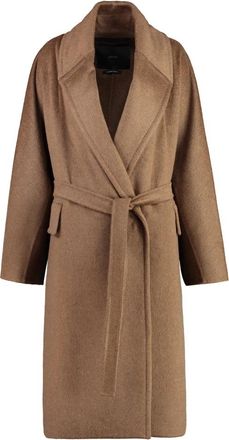 Max Mara Coats - Dames - Jas met riem - Bruin - M - Jassen