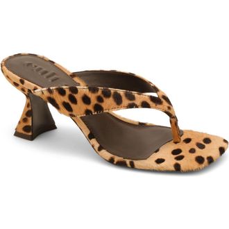 Cult Gaia Abi Hair Calf Sandal in Cheetah at Nordstrom, Size 36.5