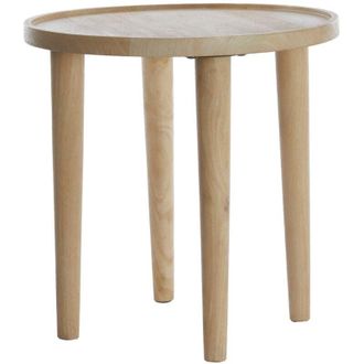 Light & Living Mesa Auxiliar Redonda Light & Living Qiano En Mango Natural