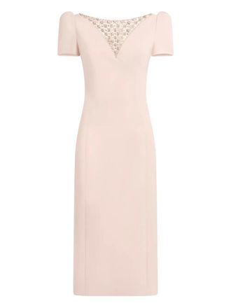 Jenny Packham Adeline embellished puffed dress - Pink