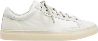 Diemme Minimalistische Tennissneaker in Papyrus - Heren - Sneakers - Wit - 44 EU - Leer - Schoenen