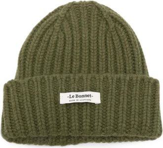 Le Bonnet Heren, Accessoires, Groen, Maat: ONE Size Wol