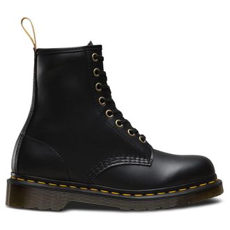 Dr. Martens Vegan 1460 Felix Rub Off 8 Eyelets Synthetic Leather Unisex Ankle Boots - Black - Size:UK 9.5
