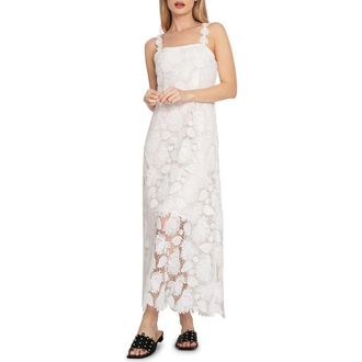 Belle & Bloom Songbird Lace Maxi Dress in White at Nordstrom Rack, Size X-Small