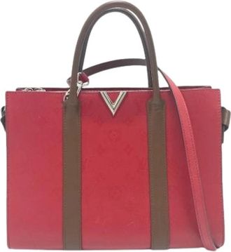 Louis Vuitton Tweedehands leren Louis Vuitton tassen - Dames - Vintage Handtas - Rood - ONE Size - Leer - Vintage