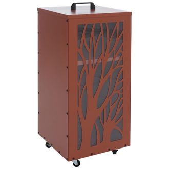 Hhg [nunca Usado] Contenedor De Pellets Hhg-269 &Aacute;rboles, Caja De Almacenamiento Para Pellets O, Por Ejemplo, Pienso Para Animales, Con Ruedas, 86 X 36 X 3
