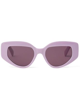 Karl Lagerfeld Occhiali da sole cat-eye con monogramma KL - Viola
