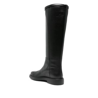 Tod's Calf Leather T-Detail Boot - Black