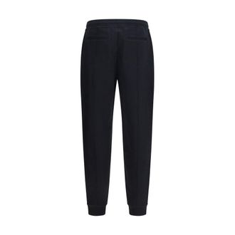 Brunello Cucinelli Mens Black Cotton Joggers (workout Pants)