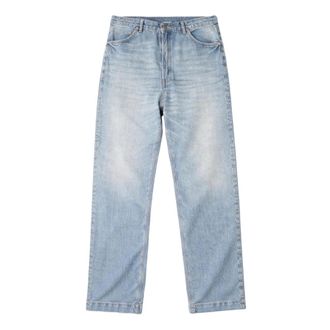 Maison Margiela Washed Straight-Leg Jeans - male - Maison Margiela - Straight Fit Jeans - Blue - XL - Jeans