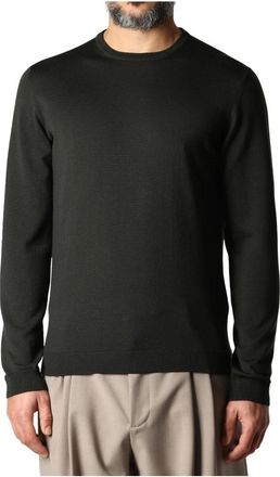 Roberto Collina Truien & Vesten, Heren, Zwart, M, Girocollo ML