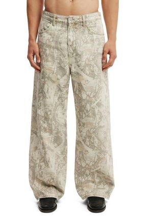 Cotton On Mens Super Baggy Jean in Native Trail Camo at Nordstrom, Size 3232