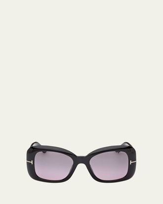 Tom Ford Sandra 52MM Square Sunglasses