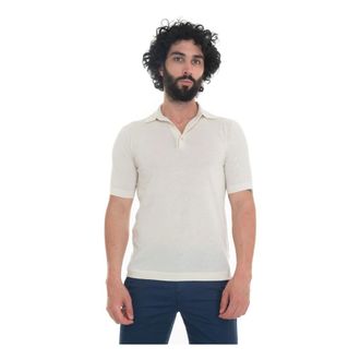 Hindustrie Tops, Heren, Beige, S, Katoen, Slim Fit Polo Shirt in Jersey