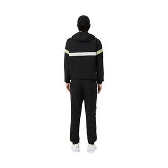 Lacoste Striped Polyester Sweatsuit - Black