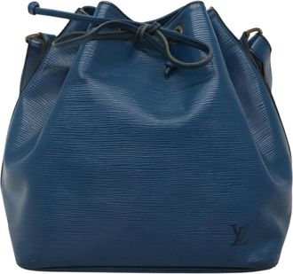 Louis Vuitton Noe Blue Leather Shoulder Bag (Pre-Owned)
