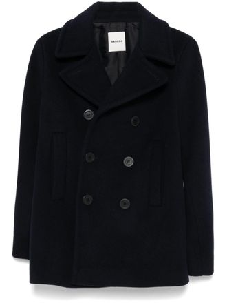 Sandro felted coat - Blue