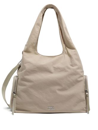 Bimba & Lola Paper zip-pocket shoulder bag - women - Polyamide/Bonded Leather/Polyurethane/Polyester/Polyester - One Size - Neutrals