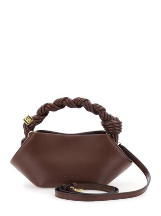 Ganni Womens Handbag Bou Mini Brown Handbags Hand Bags