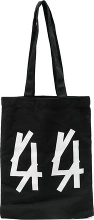 44 Label Group logo-print tote bag - unisex - Fabric - One Size - Black