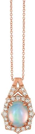 Le Vian 14K Rose Gold 1.70 Ct. Tw. Diamond & Opal Pendant