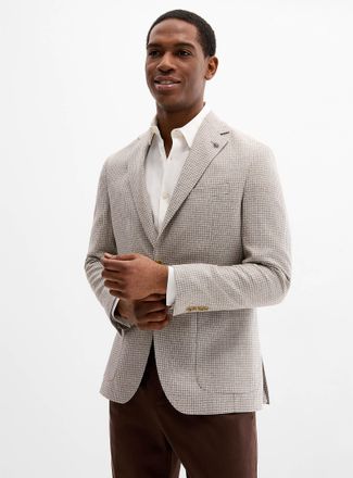 Jack Victor Mens Houndstooth wool and silk jacket