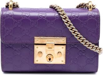 Gucci Pre-owned Gucci Small Guccissima Padlock Crossbody Ladies Q0ZKNWW7WM0OMVCW