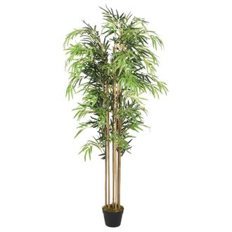 vidaXL Rbol De Bamb&uacute; Artificial Con 1095 Hojas Verde 150 Cm Vidaxl