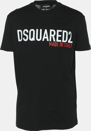 Dsquared2 Black Jersey Logo Print T-Shirt