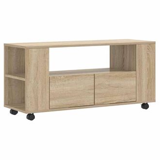 Berkfield Home TV Cabinet Sonoma Oak 102x34.5x43 cm Engineered Wood in Light Brown