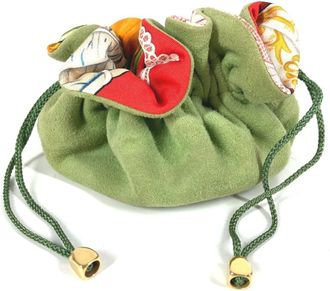 Herm&egrave;s Multi-Color Silk Suede Pouch (Pre-Owned)