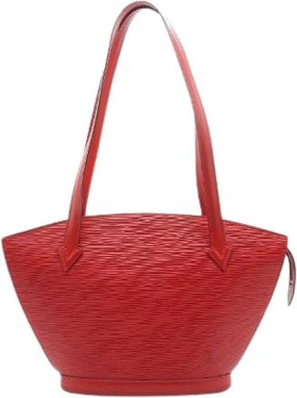 Louis Vuitton Pre-owned Saint Jacques PM Schoudertas - Dames - Vintage Schoudertas - Rood - ONE Size - Leer - Vintage