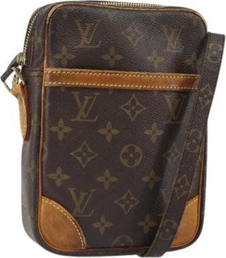 Louis Vuitton Pre-owned Cross Body Bags, female, Brown, Size: ONE SIZE Pre-owned Vintage Canvas Cross Body Bag