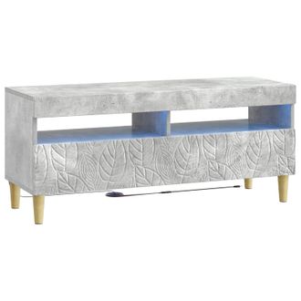 vidaXL Mueble De Tv Led Gris Hormig&oacute;n Madera De Ingenier&iacute;a Vidaxl