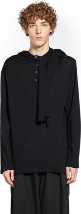 Yohji Yamamoto MAN BLACK SWEATSHIRTS