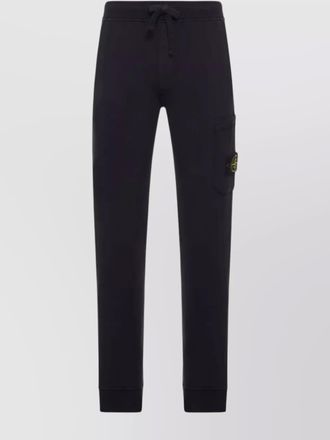 Stone Island shearling and suede cargo trousers