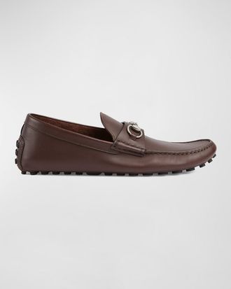 Gucci Mens Byorn Horsebit Leather Drivers