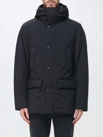 Woolrich Water-Repellent Short Parka Padded with Duck Down and Hood