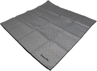 Dior Pre-owned Scarves, female, Gray, Size: ONE SIZE Pre-owned CD Logo Scarf