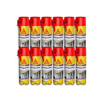 Sika Sika - Juego De 12 Espumas De Poliuretano Boom 151 Multiposition - 500 Ml