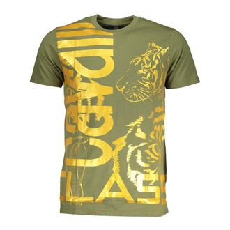 Cavalli T-Shirts, male, Green, Size: XL Short Sleeve T-Shirt