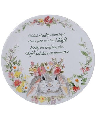 Certified International Sweet Bunny Round Pass Along Plate