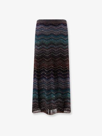 Missoni Gonna in viscosa con motivo chevron laminato - MISSONI - gender_Woman
