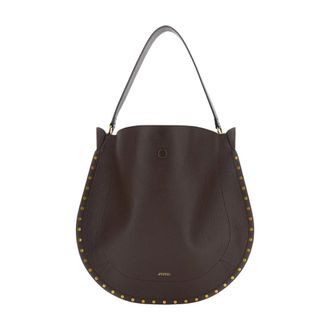 Isabel Marant Tassen, Dames, Bruin, ONE Size, Leer, Oskan Hobo Soft Bag